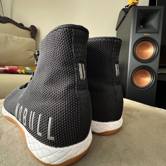 NOBULL Outwork Black-White-Gum High-Top Sneakers - Size 11.5 - Picture 2 of 12